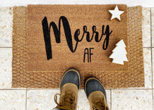 Load image into Gallery viewer, Kokosmatte&quot;Merry AF&quot; Fußmatte funny floor mat
